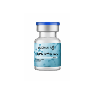 BPC-157/TB-500 10mg peptide vial with blue cap